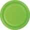 Party Central Disposable Round Luncheon Party Paper Plates - 7" - Lime Green - Club Pack of 240